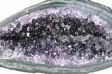 Purple Amethyst Geode with Polished Face - Uruguay #233646-1